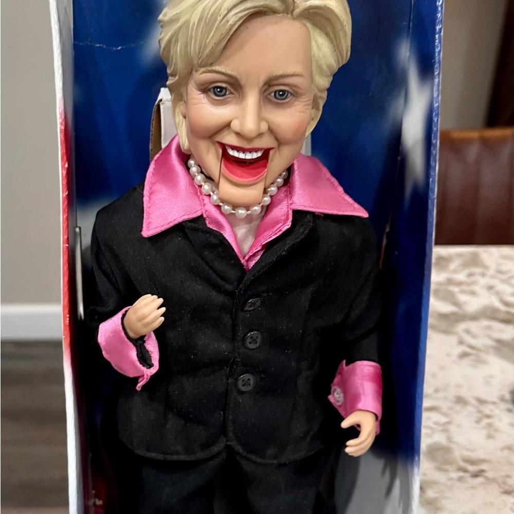 Senator Hillary Clinton Boogie Diva, dancing & singing doll, was created in 2008